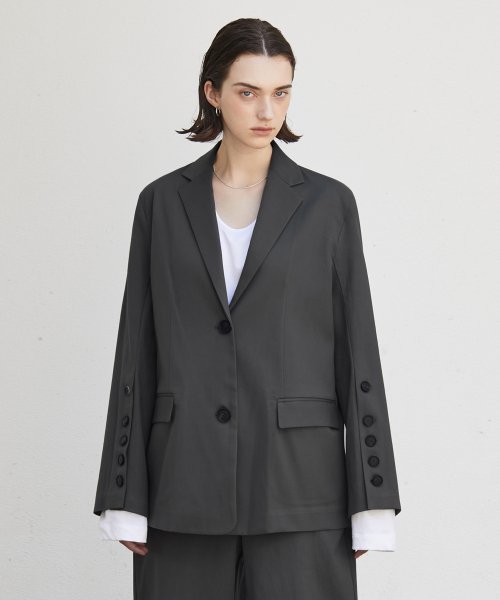 Button Over длинный жакет Dark Gray