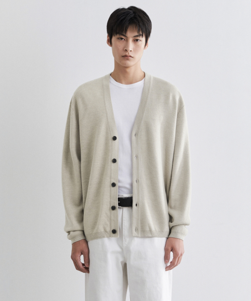 무신사 스탠다드() 미니멀 가디건 [오트밀] 상품 이미지