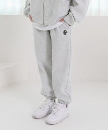 [UNISEX] KNIT WAFFLE JOGGER PT_WHITEGRAY