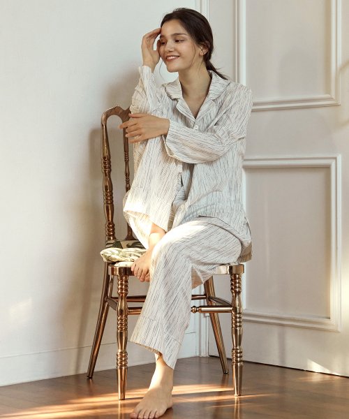 shadow pajamas - ivory