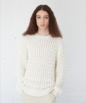 엠엔지유(MNGU) 오버사이즈드 트위스트 스웨터 IN 크림