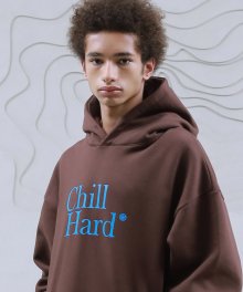 chill hard hoodie_brown