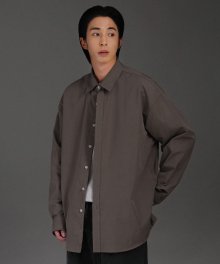 COTTON MIX SHIRTS [Over fit] (MUD)