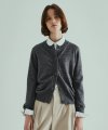 knitted cardigan(womens) charcoal