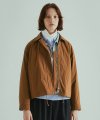 single blouson jacket(womens) brown