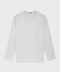 넌블랭크(NONBLANK) 심플 라운드 롱 슬리브 티셔츠_OFF WHITE