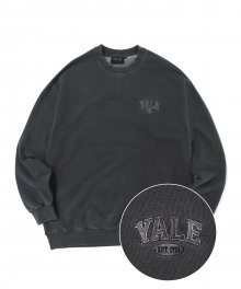 (23SS) SMALL 2 TONE ARCH CREWNECK CHARCOAL