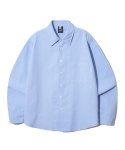 티떠블유엔() 옥스포드 벌룬핏 셔츠 블루 SHLS3404