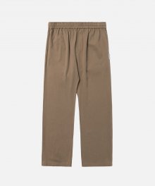 AECA WOOL WIDE TROUSERS-MOCHA