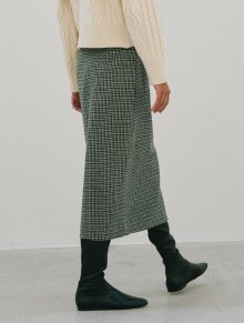 check wool skirt