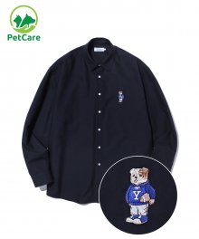 EMBROIDERY HANDSOME DAN SHIRT NAVY