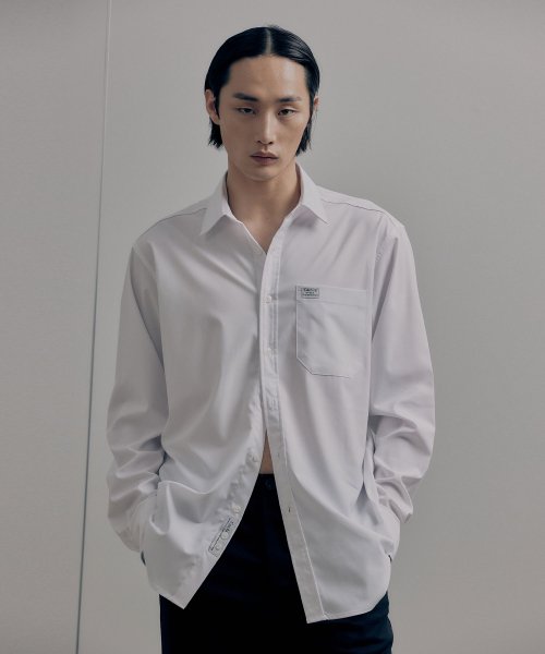 가치(gachi) 솔리드 루즈핏 오버셔츠