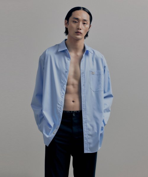 가치(gachi) 솔리드 루즈핏 오버셔츠