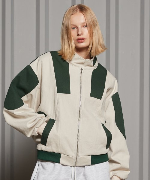 LR COLOR BLOCK JUMPER(зелёный)