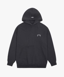 SIGNATURE SMALL LOGO HOODIE - CHARCOAL