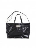 마뗑킴(MATIN KIM) BIG COATING TOTE BAG IN BLACK