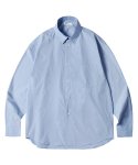 모디모디() M0036 오버핏 코튼 셔츠 (블루)