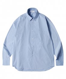 M0036 오버핏 코튼 셔츠 (블루)
