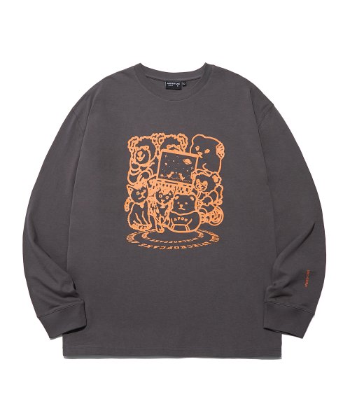 MUSINSA | APIECEOFCAKE ONGI-ZONGI Long_Sleeve_Charcoal Gray