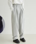 Inserted Tuck Sweat Pants [Grey]