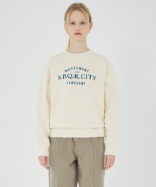 MARITHE MOUVEMENT SWEATSHIRT ivory