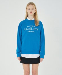 MARITHE MOUVEMENT SWEATSHIRT vintage blue