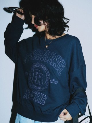 MUSINSA | MARDI MERCREDI SWEATSHIRT FLOWERMARDI_NAVY VIOLET
