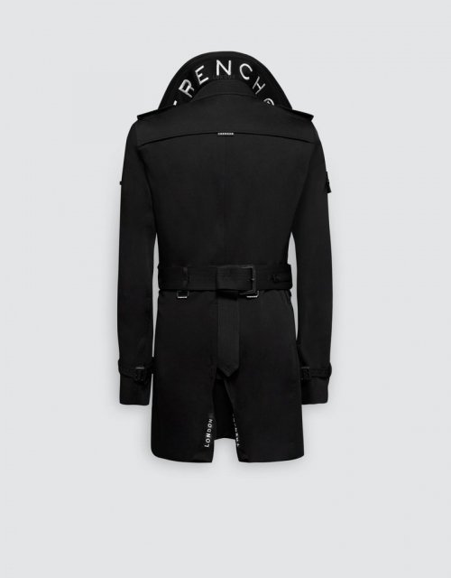 Узкий тренч Lake (BLACK/BLACK/WHITE)