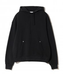 tidy crop sweat hoodie black