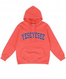 Arch Logo Hoodie Coral