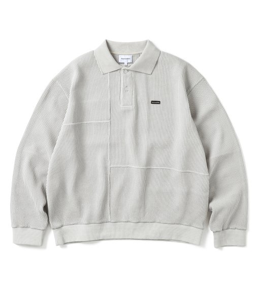 MUSINSA | thisisneverthat® (FW21) Waffle Polo Ivory