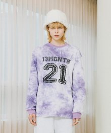 TIE DYE LONG SLEEVE T-SHIRT (PURPLE)