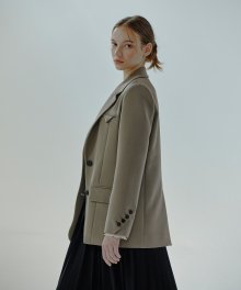 Two Button Single Jacket  Cocoa