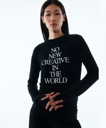 NEW CREATIVE LONG SLEEVE TEE KA [BLACK]