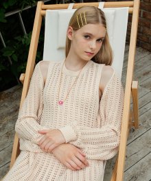 Crochet Knit Bolero [IVORY]
