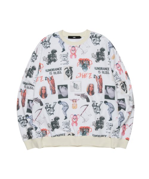 さらに100円引き◆LMC◆LMC COLLAGE ARTWORK SWEATSHIRT Custom Sweatshirt, Photo Collage Sweatshirt, Unisex Custom