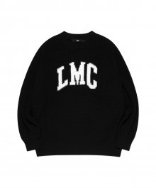 LMC ARCH KNIT SWEATER black