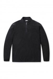 Half Zip-up Fleece T-shirt_L4TAW21051BKX