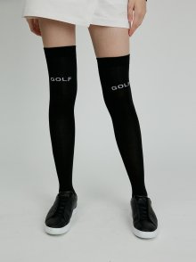 Golf Over-Knee Socks_Black