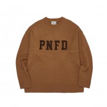 PNFD 부클 오버핏 스웨터 CAMEL_FM4KL14U