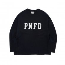 PNFD 부클 오버핏 스웨터 NAVY_FM4KL15U