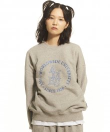 AMES ROUND LOGO SWEATSHIRTS_GY(21FWTP03)