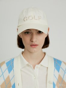 Golf Ball Cap_Cream
