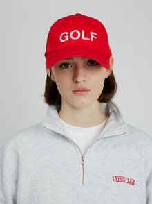 Golf Ball Cap_Red