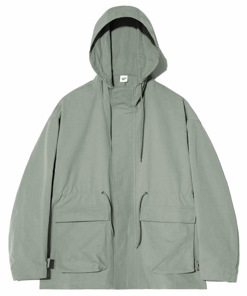 hooded half jacket