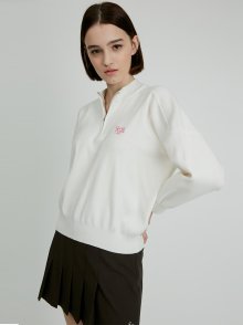 SGC Half Zip-Up_White