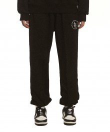 AMES ROUND LOGO SWEATPANTS_BK(21FWBT01)