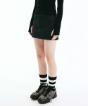 스컬프터(SCULPTOR) Twill Low-rise Mini Skirt Black