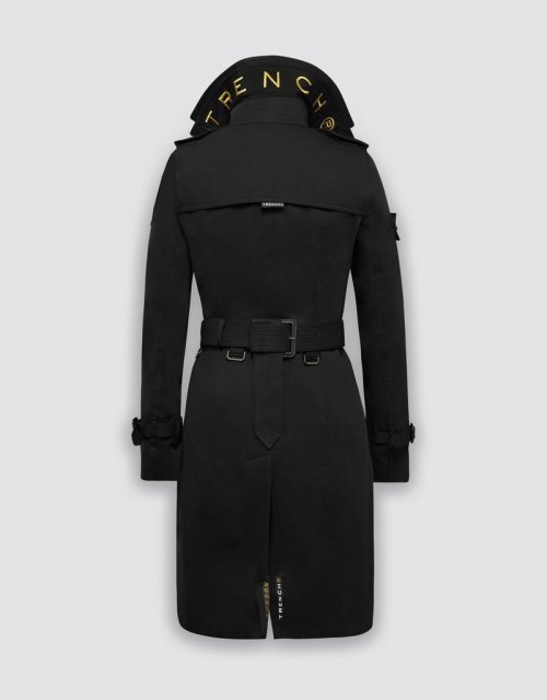 Queen Classic тренч (Black/Black/Gold)