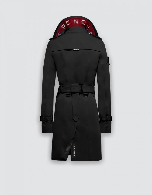 Тонкий тренч (BLACK/FLAG/SILVER)